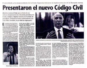 Codigo Civil. La prensa
